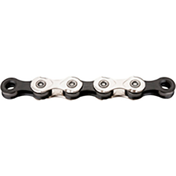 Kmc Cadena X12 1/2x11/128 Ancha 126 Eslabones 12v Plata/negro