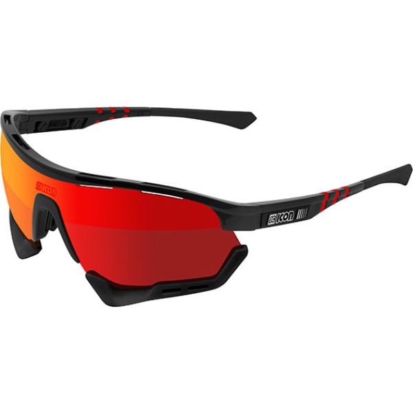 Scicon Aerotech Scnpp Goggles Multi-reflective Lens Red/Black Frame