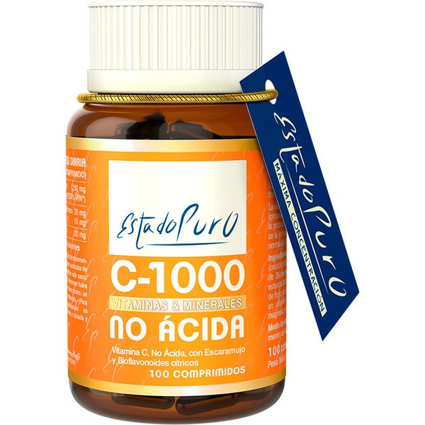 Tongil Pure State Vitamine C-1000 100 tabletten - zuurvrij