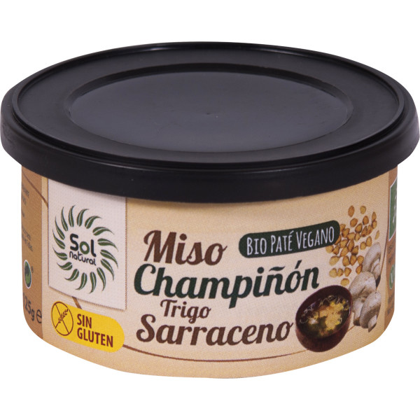 Solnatural Pate Miso/champignon/t. Sarrasin Bio 125 G