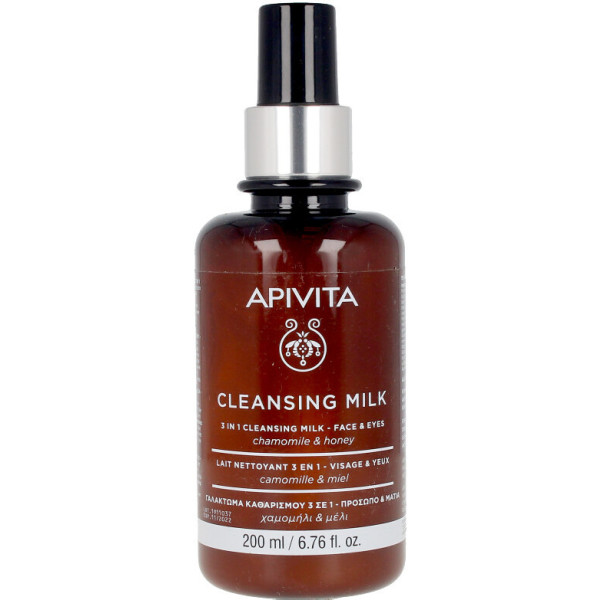 Apivita Milky Cleanser 3 in 1 für Gesicht und Augen 200 ml Unisex