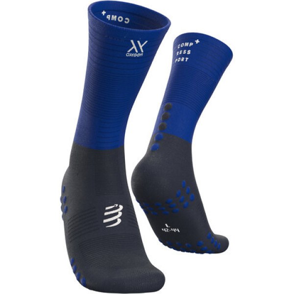 Compressport Calcetines Medios De Compresión Azul Marino
