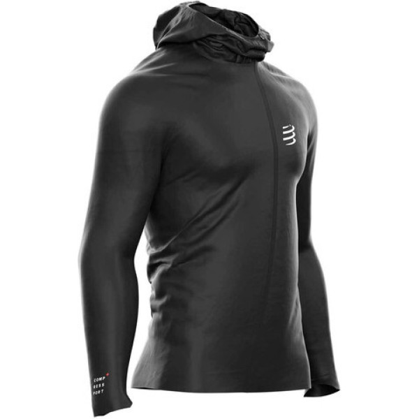 Compressport Chaqueta Hurricane Waterproof 10/10 Negro