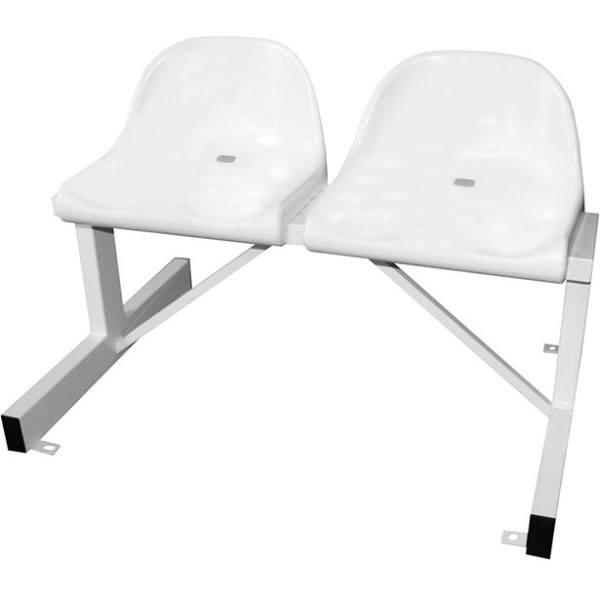 Softee Banco Metálico Asiento Pvc 2 Plazas