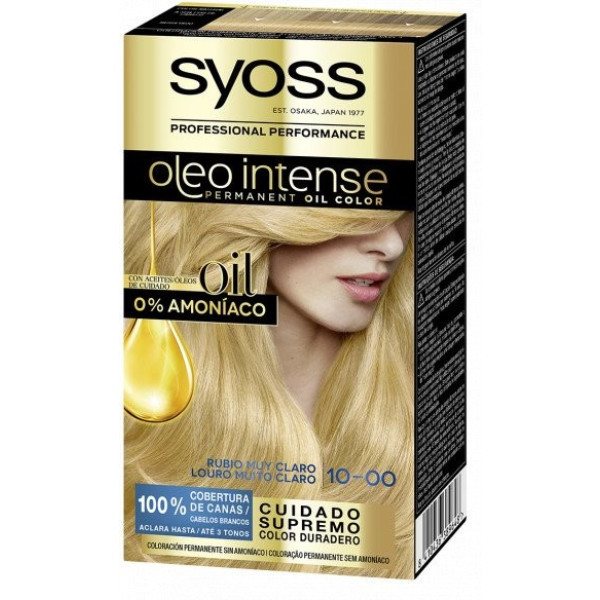 Syoss Olio Intense Dye Ohne Ammoniak 10.0-Hellblond 5 Stück Frau