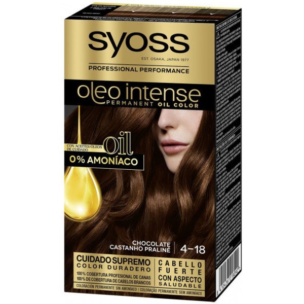 Syoss Olio Intense Dye Sem Amônia 4.18-chocolate 5 Peças Mulher