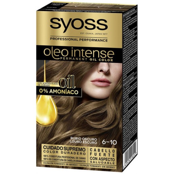 Syoss Olio Intense Dye Ohne Ammoniak 6,10-dunkelblond 5 Stück Frau