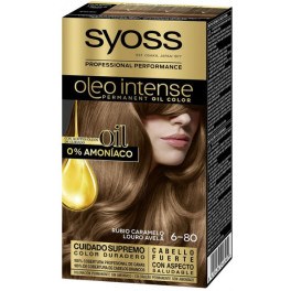 Syoss Olio Tintura Intensa Sem Amônia 6,80-caramelo loiro 5 Peças Mulher