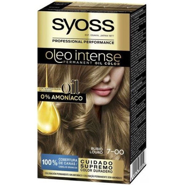 Syoss Olio Intense Dye Zonder Ammoniak 7.00-medium blond 5 Stuks Woman