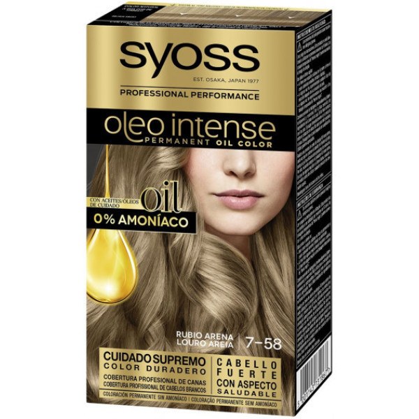 Syoss Olio Intense Ammonia-Free Dye 7.58-blonde Sand 5 Pieces Woman