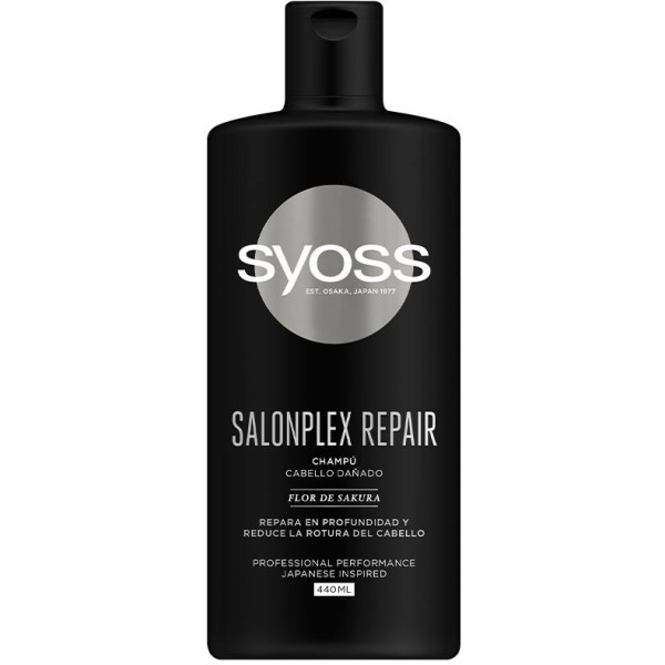 Syoss Salonplex Shampooing Cheveux Abîmés 440 Ml Femme