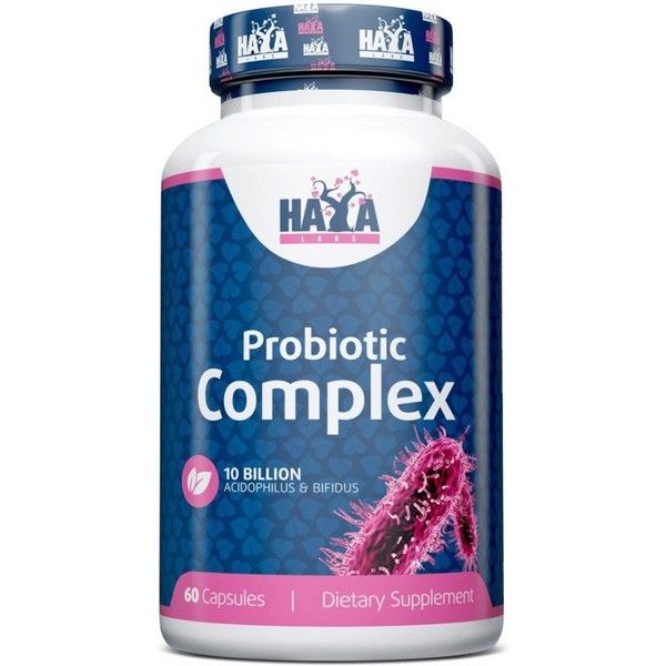 Haya Labs Complexe probiotique 10 milliards d'acidophilus et de bifidus 60 capsules