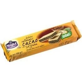 Santiveri Noglut Biscuits Fourrés Cacao 150 Gr - Sans Gluten - Gaufrettes