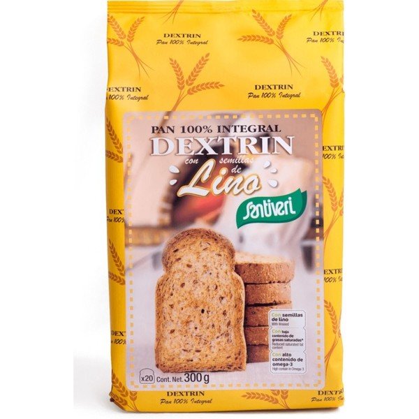 Santiveri Brot Dextrin mit Leinen 300 Gramm