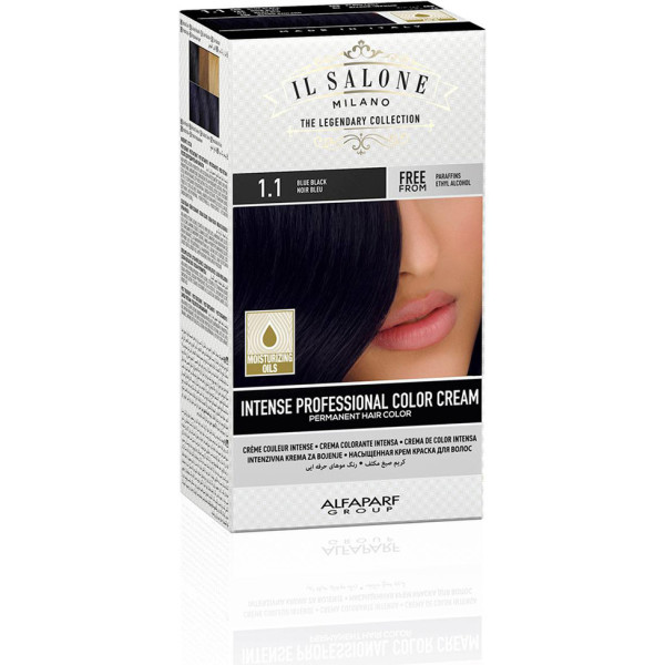 Il Salone Intense Professional Color Cream Permanent Hair Color 1.1 Mujer