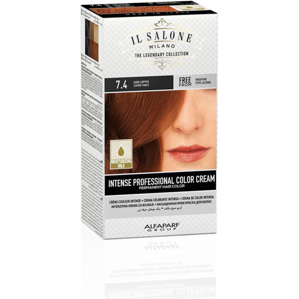Il Salone Intense Professional Color Cream Permanente Haarfarbe 7.4 Frau