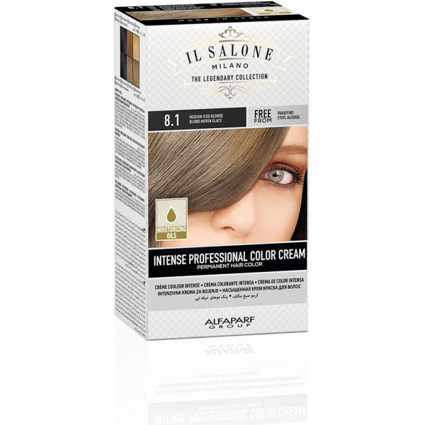 Il Salone Intense Professional Color Cream Permanent Hair Color 8.1 Mujer