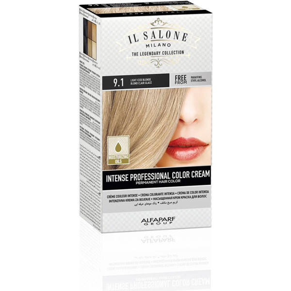 Il Salone Intense Professional Color Cream Permanent Hair Color 9.1 Mujer