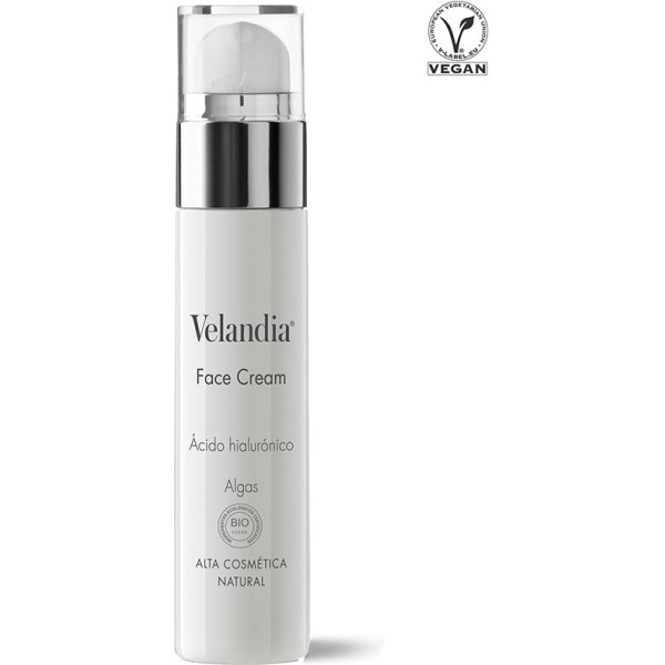 Velandia creme facial ácido hialurônico algas 50 ml homem