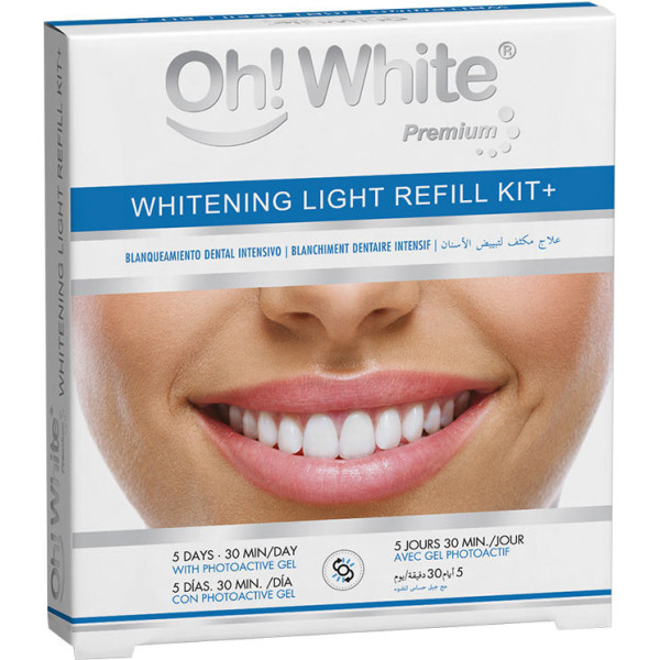 Oh! White Whitening Light Refill Kit+ Lot 6 Stück Unisex
