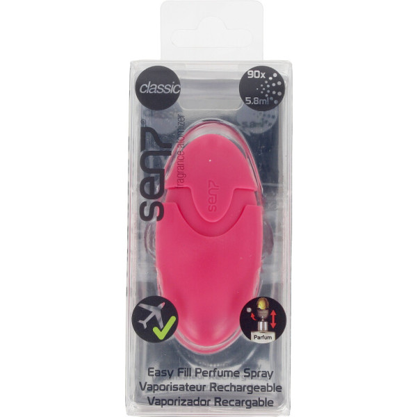 Sen7 Atomizador de perfume clásico recargable de color rosa fuerte 90 90 aerosoles 58 unisex