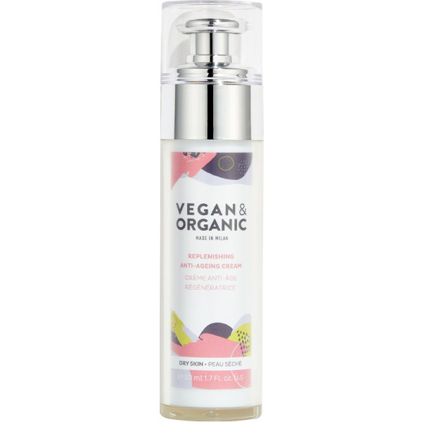 Creme antienvelhecimento vegano e orgânico para pele seca 50 ml feminino