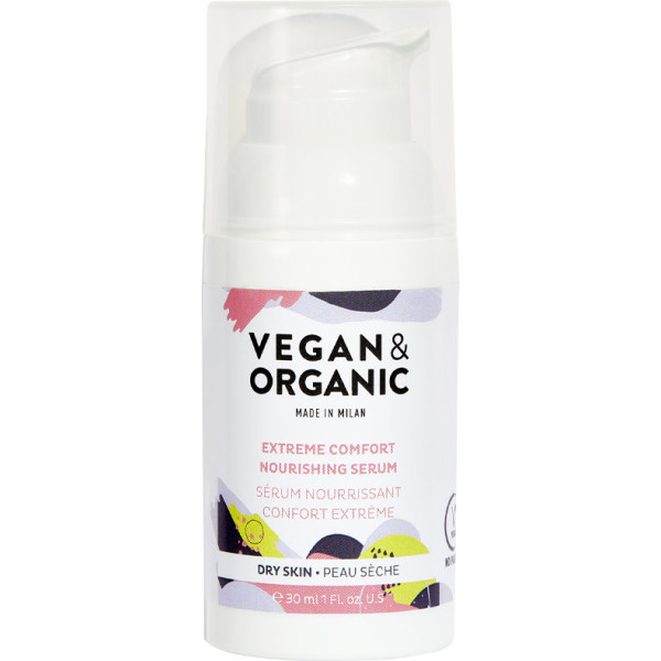 Siero nutriente vegano e biologico per la pelle secca, comfort estremo, 30 ml, unisex