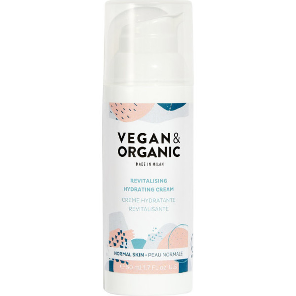 Creme hidratante revitalizante vegano e orgânico para pele normal 50 ml feminino