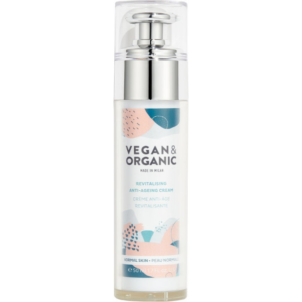 Creme antienvelhecimento revitalizante vegano e orgânico para pele normal 50 ml feminino