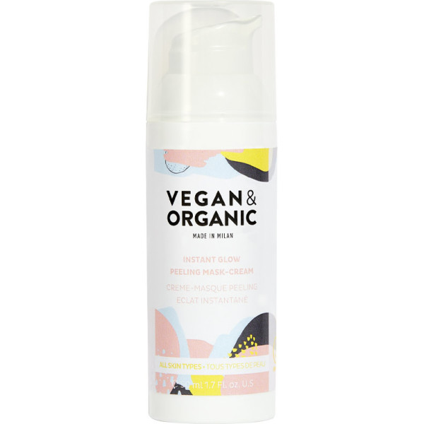 Vegan & Organic Instant Glow Peeling Mask-cream All Skin Types 50 Ml Mujer