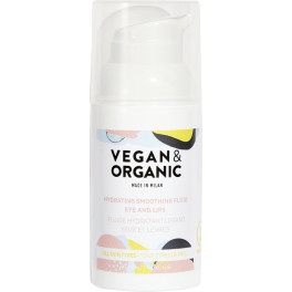 Vegan & Organic Hydrating Smoothing Fluid Eye And Lips All Skin Types 30 Ml Unisex