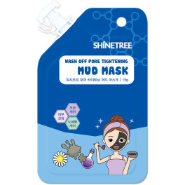Shinetree Mud Wash Off Pore Tightening Mask 15 Ml Unisex