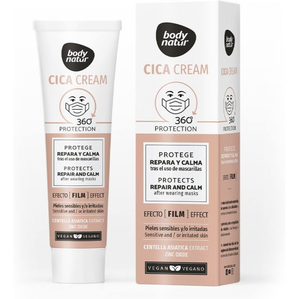 Body Natur Cica Cream protegge, ripara e calma dopo l'uso della maschera unisex