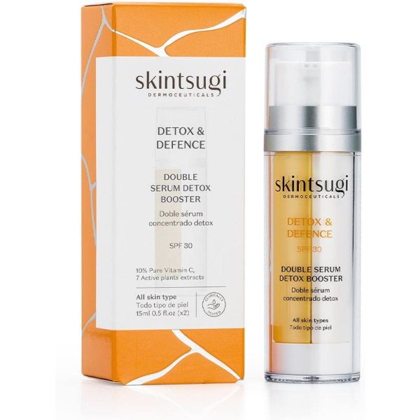 Skintsugi Detox & Defense Sérum Concentrado Detox Duplo 15 ml + 15 ml unissex