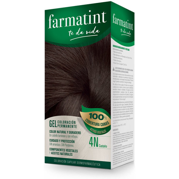 Farmatint Gel Coloration Permanente 4n-brun