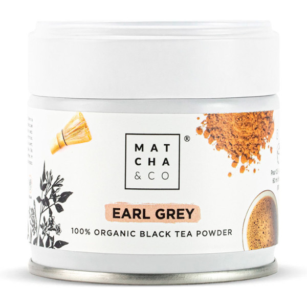 Matcha & Co Earl Grey Thé Noir en Poudre 30 G Unisexe