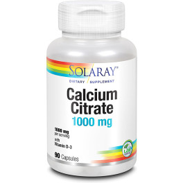 Solaray Calcio WD3 Citrato 1000 mg - 90 capsule unisex