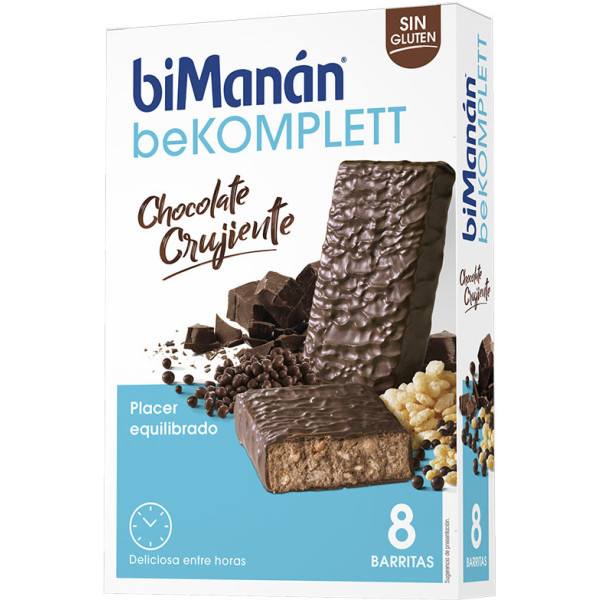 Bimanan Be Komplett Crunchy Chocolate Bars 8 Unités Unisexe