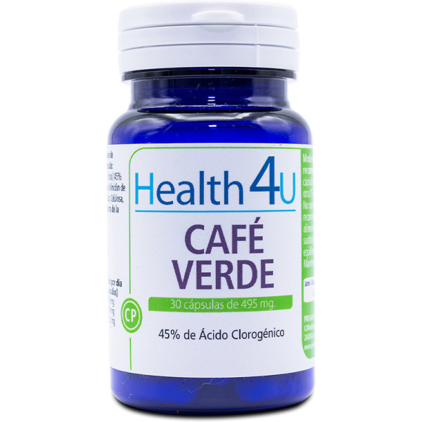 H4u Café Vert 30 Gélules de 495 mg Unisexe