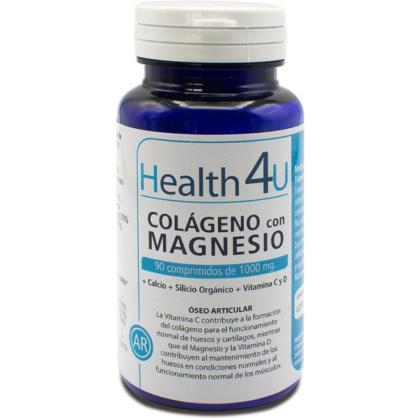 H4u Collagène Avec Magnésium 90 Comprimés De 1000 Mg Unisexe