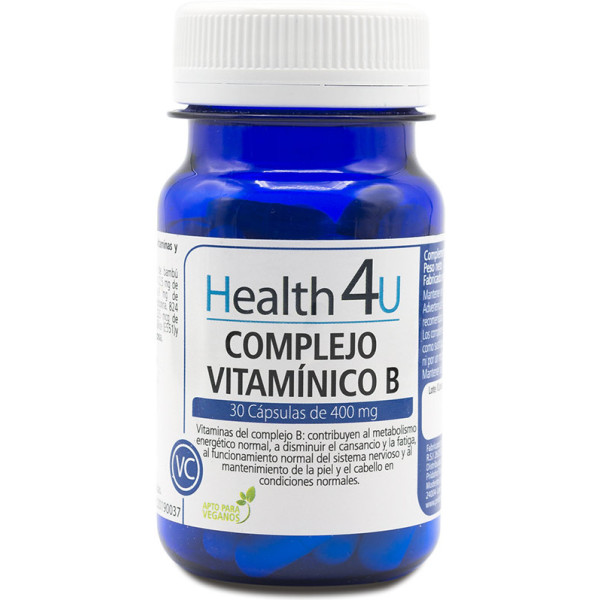 H4u Complejo Vitamínico B 30 Cápsulas De 400 Mg Unisex