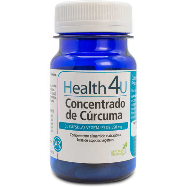 H4u Curcuma Concentré 30 Gélules Végétales 550 Mg Unisexe