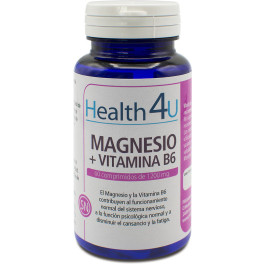 H4u Magnesio + Vitamina B6 60 Comprimidos De 1200 Mg Unisex