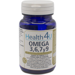H4u Oméga 3 6 7 & 9 60 Gélules 6582 Mg Unisexe