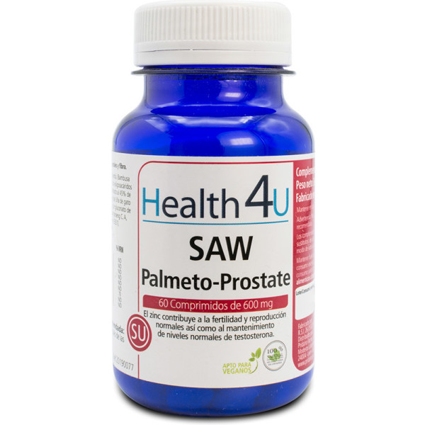 H4u Saw Palmetto-prostate 60 Comprimés 600 Mg Unisexe