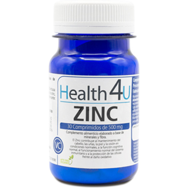 H4u Zinc 30 Comprimidos De 500 Mg Unisex