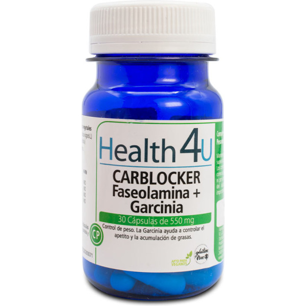 H4u Carblocker Phaseolamina + Garcinia 30 Kapseln mit 550 mg Unisex