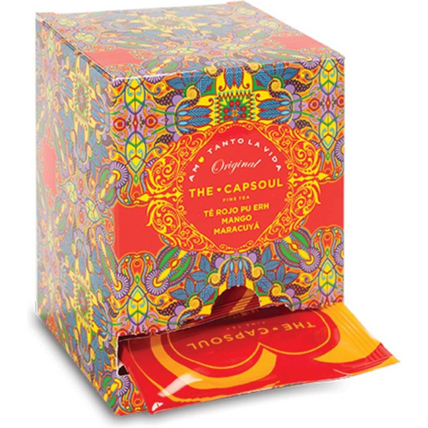 The Capsoul Enveloppe Pyramides Thé Rouge Mangue Fruit de la Passion 15 U Unisexe