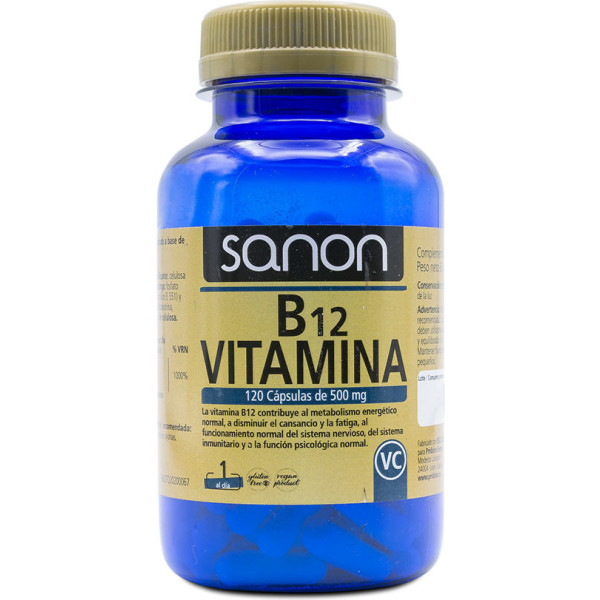 Sanon Vitamina B12 120 Capsule 500 Mg Unisex