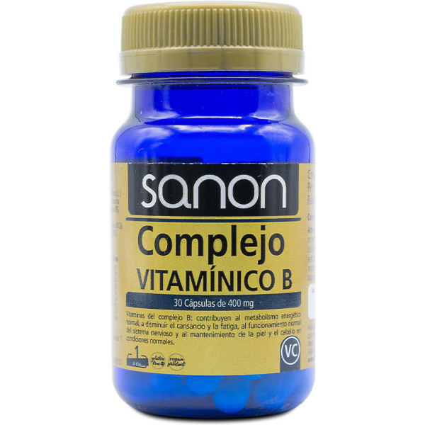 Sanon Complejo Vitamínico B 30 Cápsulas De 400 Mg Unisex